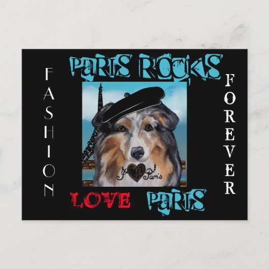 AUSTRALIAN SHEPHERD POSTKARTE (Vorderseite)