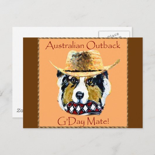 Australian Shepherd Postkarte (Vorne/Hinten)