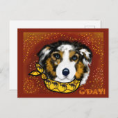 AUSTRALIAN SHEPHERD POSTKARTE (Vorne/Hinten)