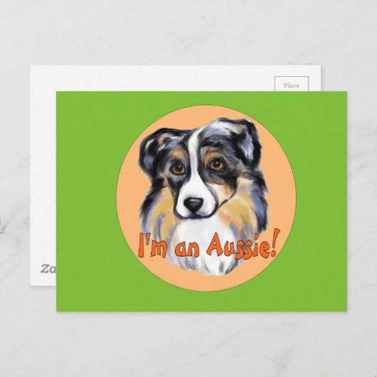 AUSTRALIAN SHEPHERD POSTKARTE (Vorne/Hinten)