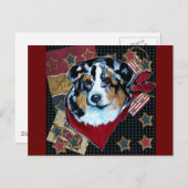 AUSTRALIAN SHEPHERD POSTKARTE (Vorne/Hinten)