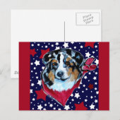 AUSTRALIAN SHEPHERD POSTKARTE (Vorne/Hinten)