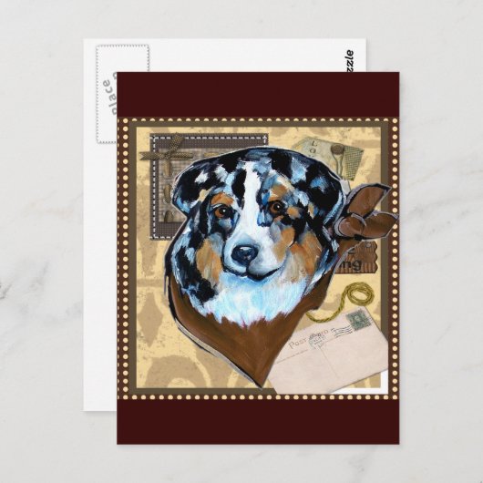 AUSTRALIAN SHEPHERD POSTKARTE (Vorne/Hinten)