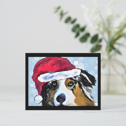 AUSTRALIAN SHEPHERD POSTKARTE (Stehend Vorderseite)
