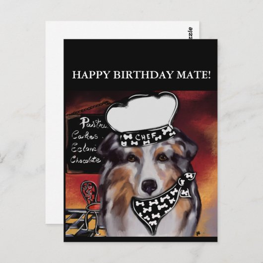 AUSTRALIAN SHEPHERD POSTKARTE (Vorne/Hinten)