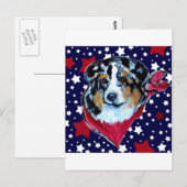 AUSTRALIAN SHEPHERD POSTKARTE (Vorne/Hinten)
