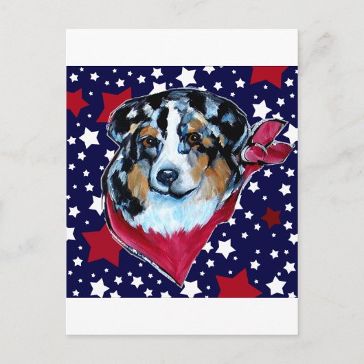 AUSTRALIAN SHEPHERD POSTKARTE (Vorderseite)