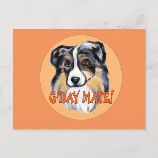 AUSTRALIAN SHEPHERD POSTKARTE (Vorderseite)