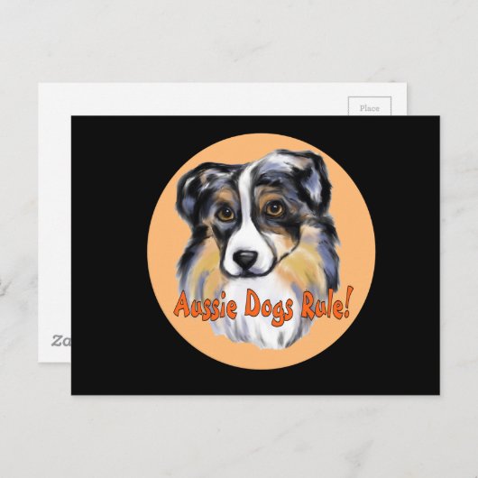 AUSTRALIAN SHEPHERD POSTKARTE (Vorne/Hinten)