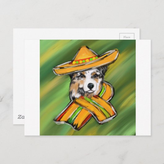 Australian Shepherd Postkarte (Vorne/Hinten)