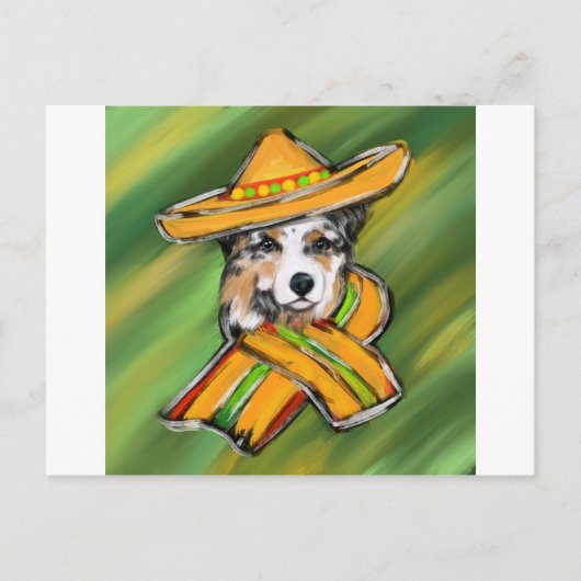 Australian Shepherd Postkarte (Vorderseite)