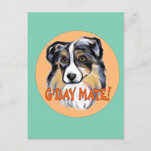 AUSTRALIAN SHEPHERD POSTKARTE (Vorderseite)