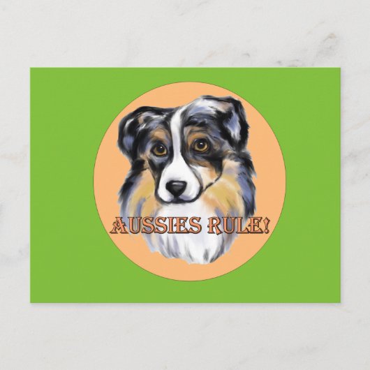 AUSTRALIAN SHEPHERD POSTKARTE (Vorderseite)