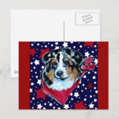 AUSTRALIAN SHEPHERD POSTKARTE (Vorne/Hinten)