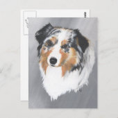 Australian Shepherd Postkarte (Vorne/Hinten)