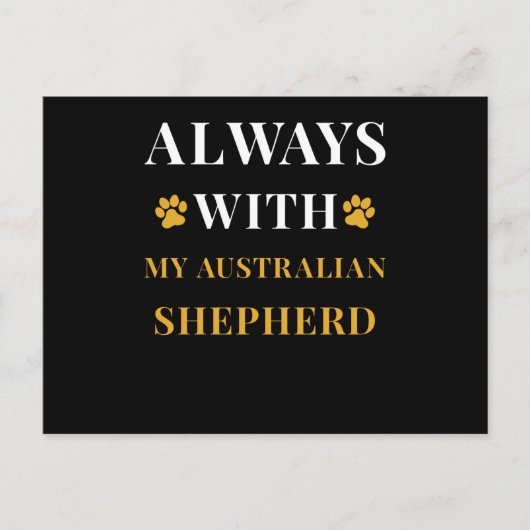 Australian Shepherd Postkarte (Vorderseite)