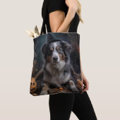 Australian Shepherd Pumpkins Halloween Beängstigen Tasche (Von Nahem)