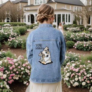 Australian Shepherd Puppy Jeansjacke