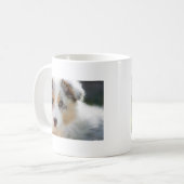Australian shepherd Puppy Kaffeetasse (Vorderseite Links)