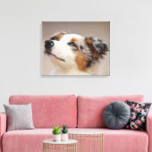 Australian Shepherd Puppy Leinwanddruck (Insitu (Wohnzimmer))
