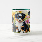 Australian Shepherd Puppy Tasse (Zentrum)