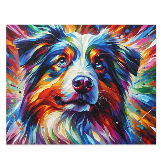 Australian Shepherd Puzzle: Blue Merle Aussie Puzzle