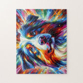 Australian Shepherd Puzzle: Blue Merle Aussie Puzzle (Vertikal)