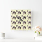 Australian Shepherd Quadratische Wanduhr (Zuhause)