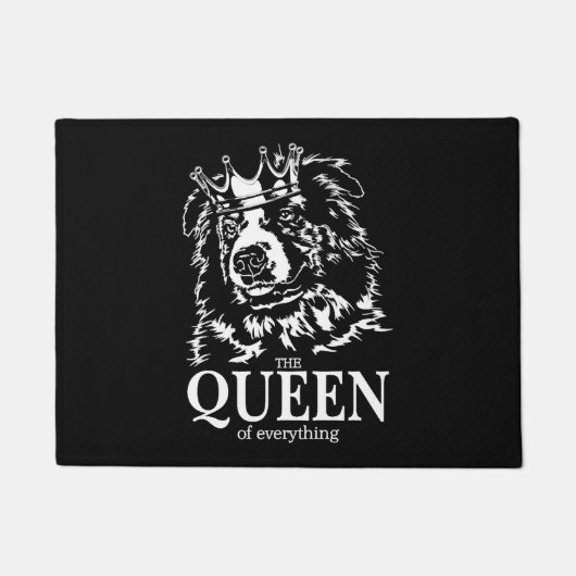 Australian Shepherd Queen Everything dog Mom Fußmatte (Vorderseite)