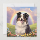 Australian Shepherd Rainbow Bridge Individuelle Na (Vorderseite)