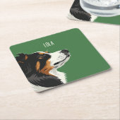 Australian Shepherd Rechteckiger Pappuntersetzer (angewinkelt)