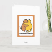 Australian Shepherd Red Greeting Card Karte (Rückseite)