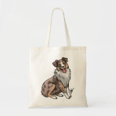 Australian Shepherd - Red Merle Tragetasche (Vorne)