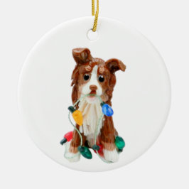 Australian Shepherd Red Tricolor Keramik Ornament