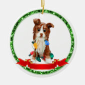 Australian Shepherd Red Tricolor Keramik Ornament (Vorne)