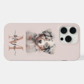 Australian Shepherd rosa iPhone 15 Pro Max Fall Hülle (Rückseite (Horizontal))