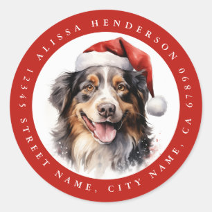 Australian Shepherd Round Stickers