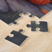 Australian Shepherd Rustic Halloween Mondlicht Kun Puzzle (Seite)