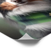Australian Shepherd Saint Patrick Poster (Ecke)
