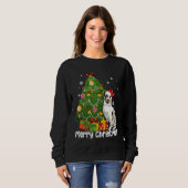 Australian Shepherd Santa Christmas Tree Lights Xm Sweatshirt (Vorne ganz)