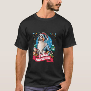 Australian Shepherd Santa Claus Tasse Merry C T-Shirt