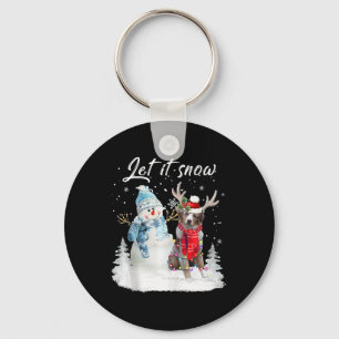 Australian Shepherd Santa Dog Christmas Snowman Xm Schlüsselanhänger