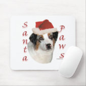 Australian Shepherd Santa Paws Mousepad (Mit Mouse)