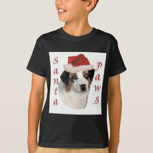 Australian Shepherd Santa Paws T-Shirt