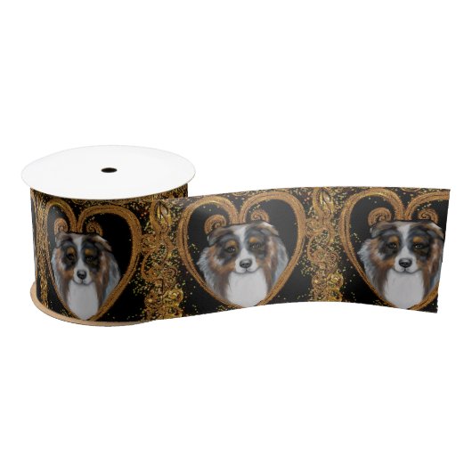 Australian Shepherd Satinband (Spule)
