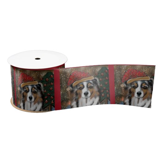 Australian Shepherd Satinband (Spule)