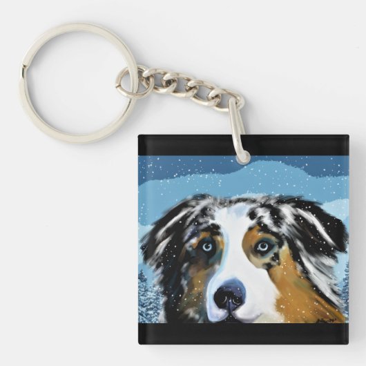 Australian Shepherd Schlüsselanhänger (Vorderseite)