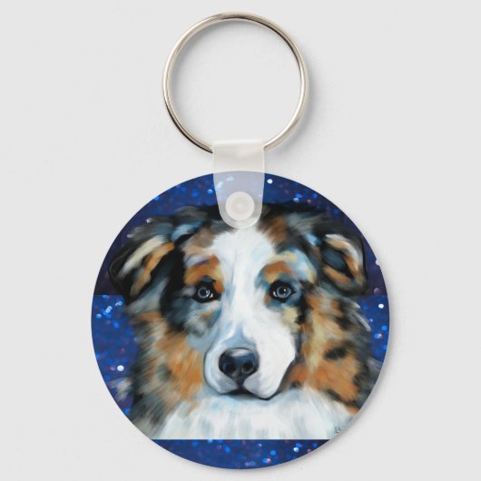 Australian Shepherd Schlüsselanhänger (Vorderseite)