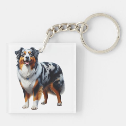 Australian Shepherd Schlüsselanhänger (Rückseite)