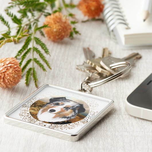 Australian Shepherd Schlüsselanhänger (Seite)